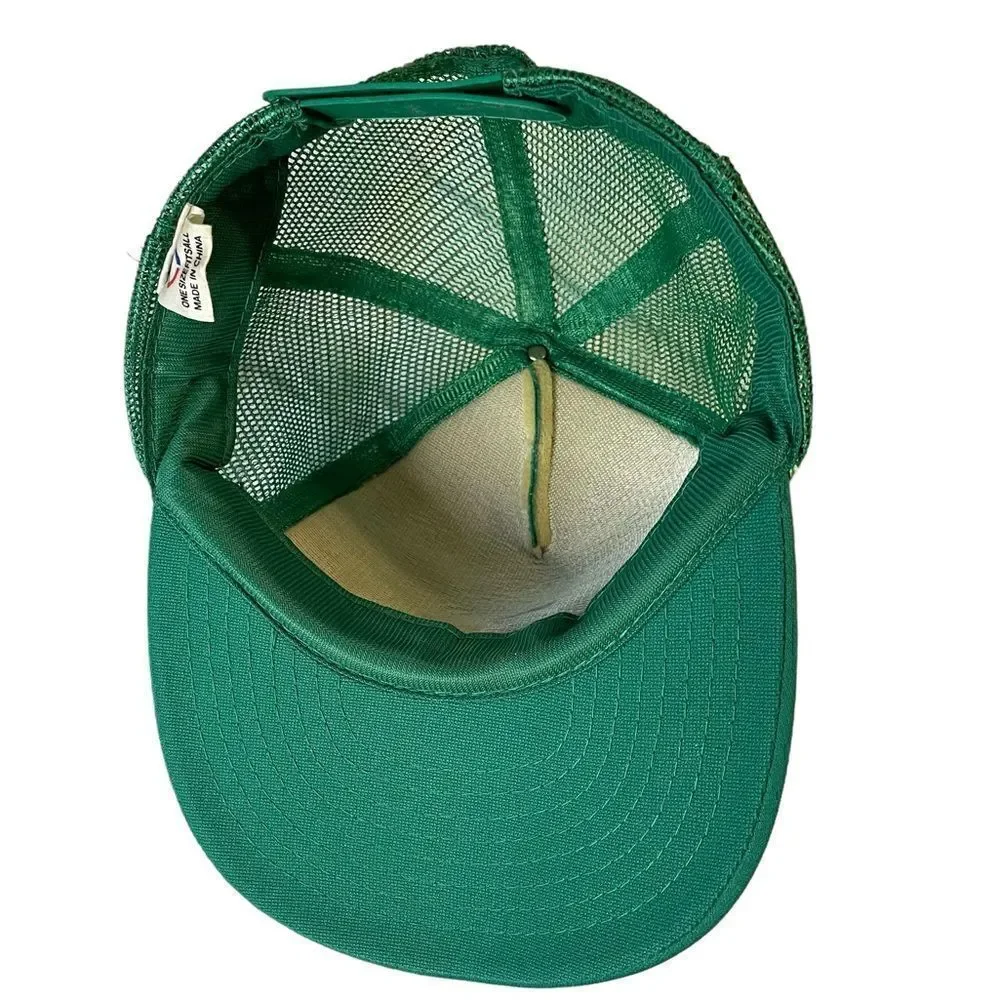 Vintage Rudy Giuliani Campaign Trucker Hat NYC Mayoral Election Cap Green
